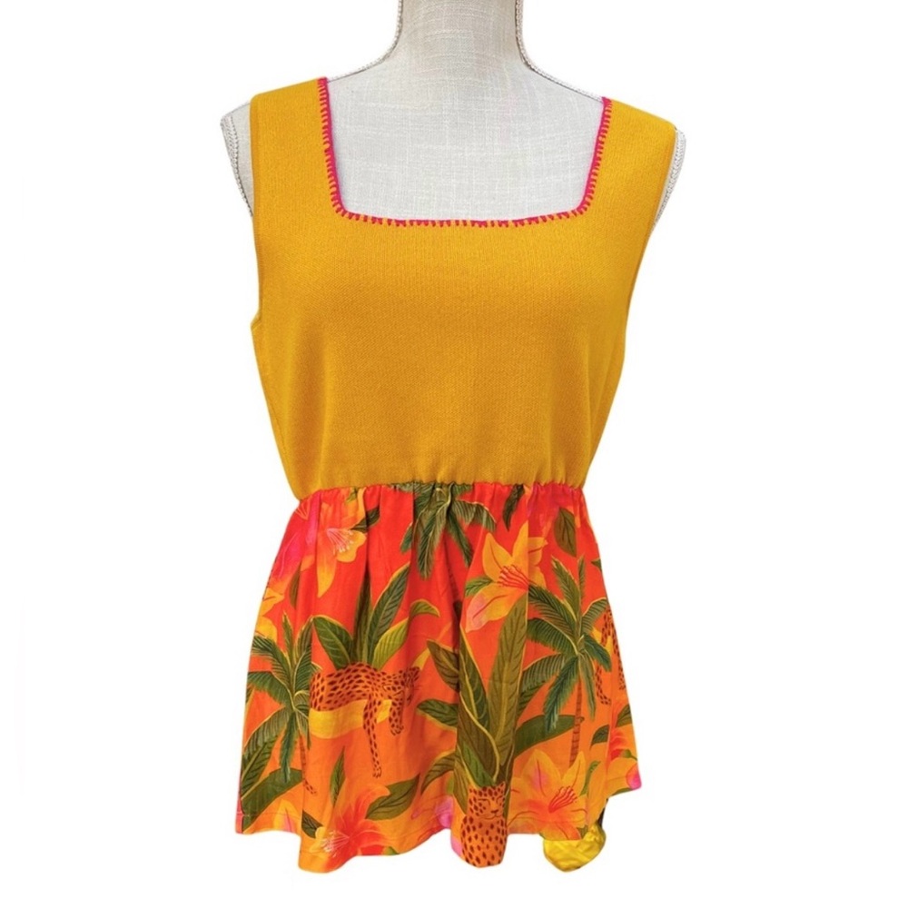 FARM Rio Peplum Satin Blouse